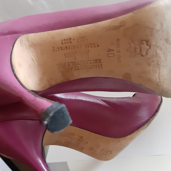 Manolo Blahnik womens heels limited edition sz 40 - Picture 10 of 10